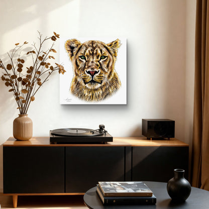 Lioness Indoor & Outdoor HD Silk Poster - HD Printing