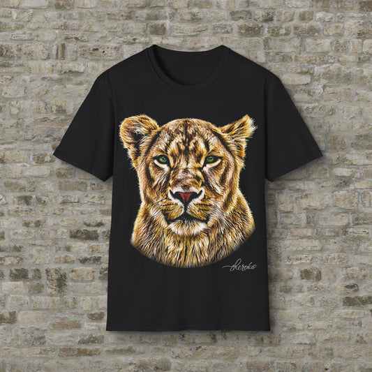 Lioness Unisex Cotton T-Shirt - HD Printing