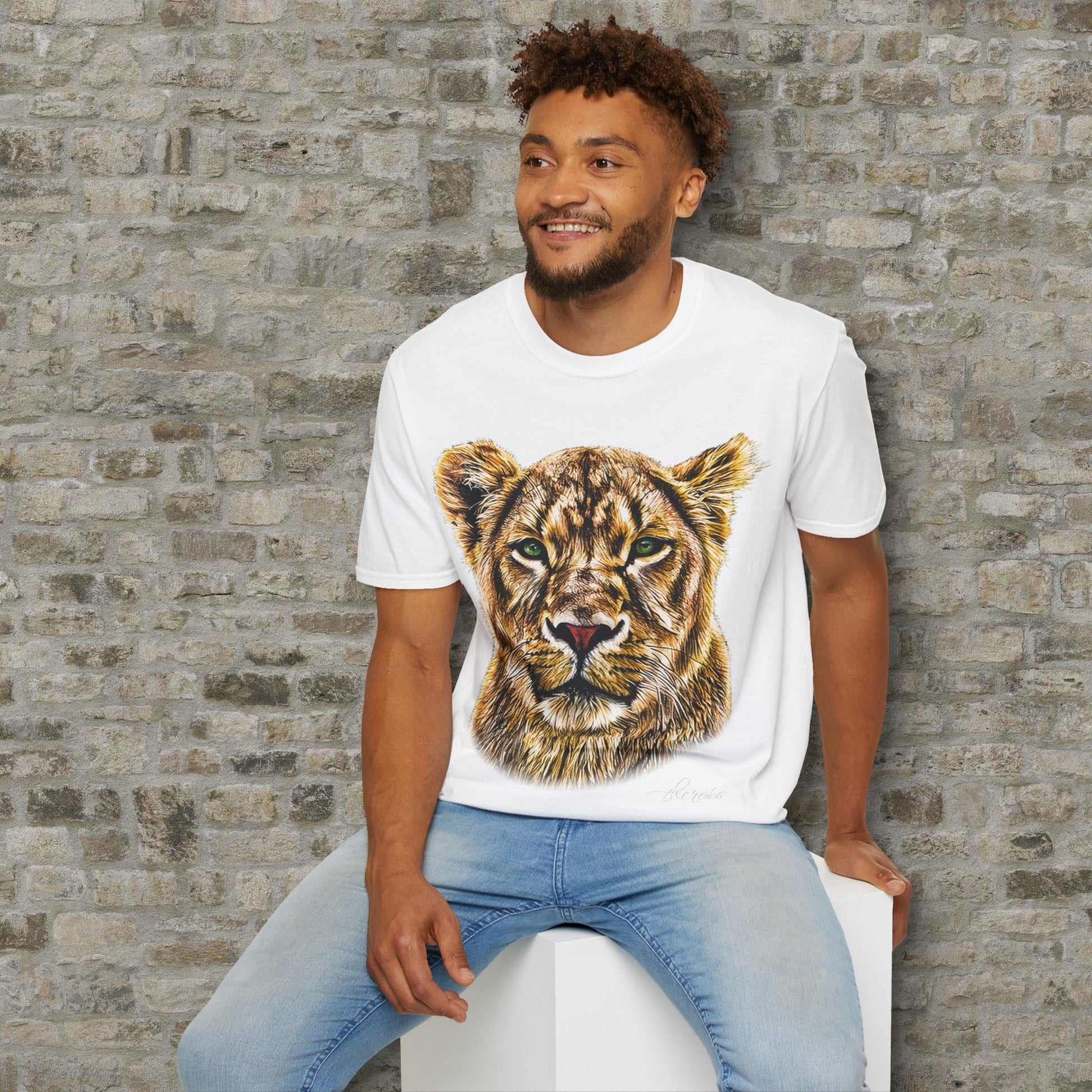Lioness Unisex Cotton T-Shirt - HD Printing