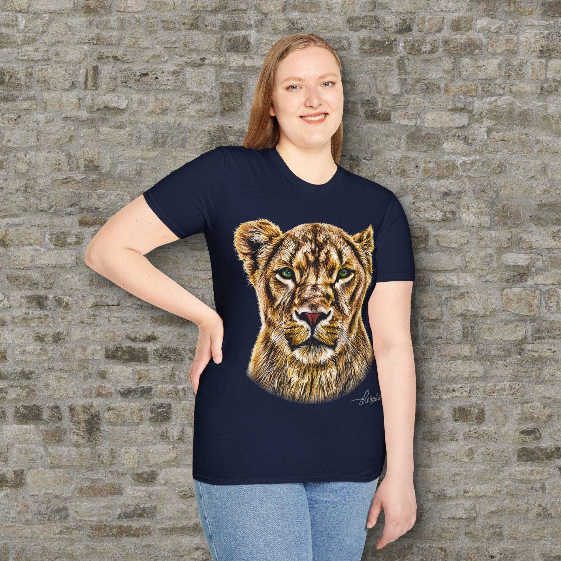 Lioness Unisex Cotton T-Shirt - HD Printing