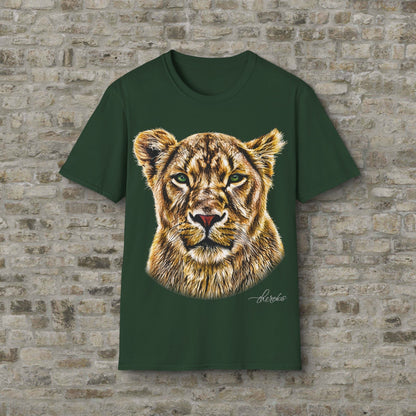 Lioness Unisex Cotton T-Shirt - HD Printing