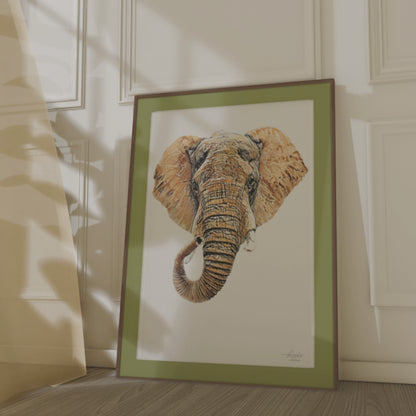 Elephant Indoor & Outdoor HD Silk Poster III