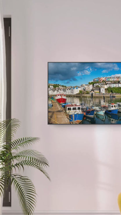 Brixham Harbour Canvas Print