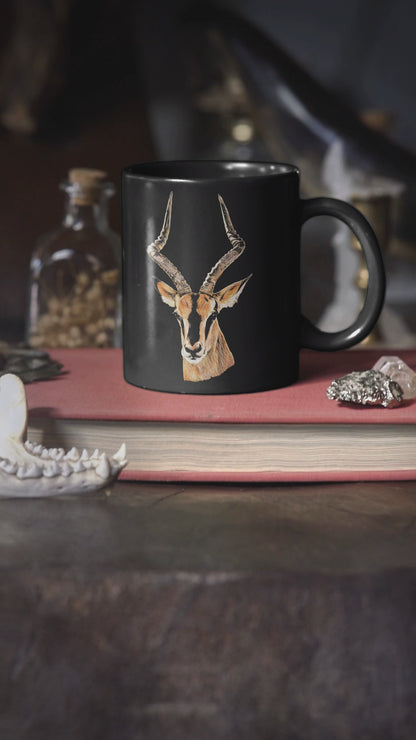 Impala 15oz Large Black Ceramic Mug