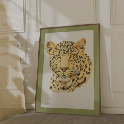 Leopard Indoor & Outdoor HD Silk Poster