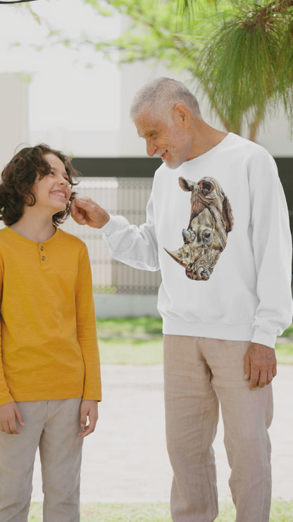 Rhinoceros Unisex Heavy Sweatshirt