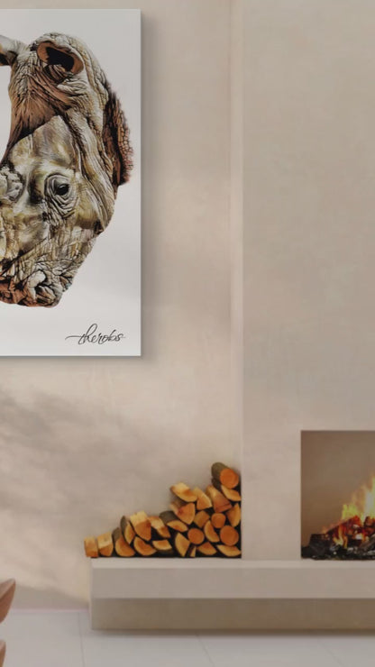 Rhino Canvas Print