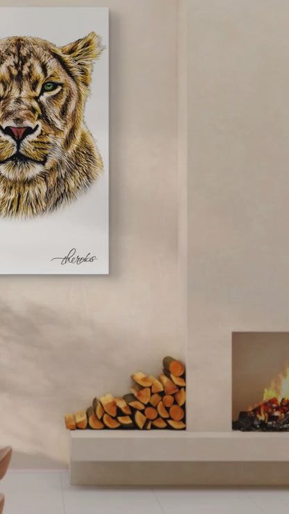 Lioness Canvas Print