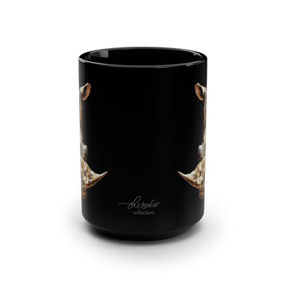 Rhino 15oz Large Black Ceramic Mug - HD Printing