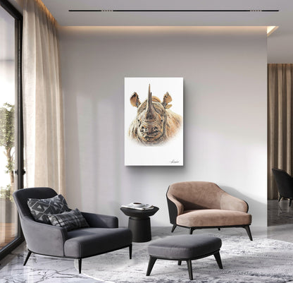 Rhino Canvas Print 2 - HD Printing