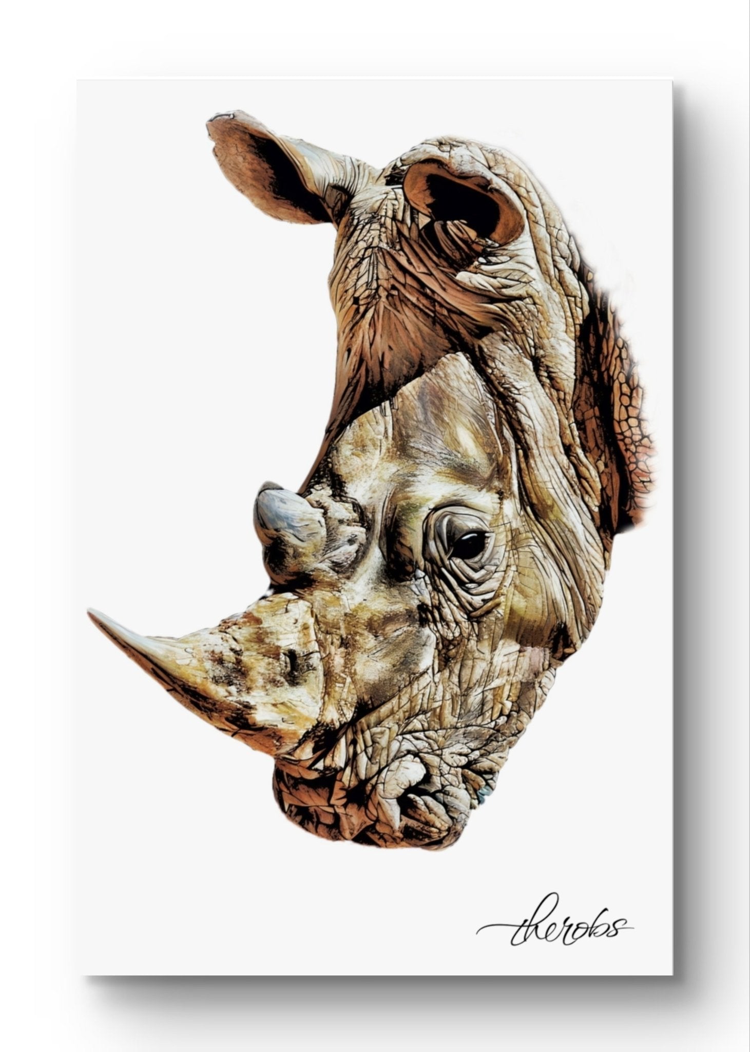 Rhino Canvas Print - HD Printing
