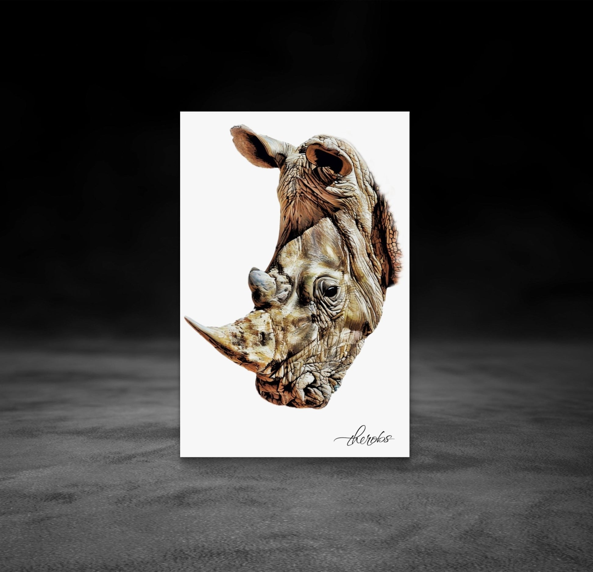 Rhino Canvas Print - HD Printing