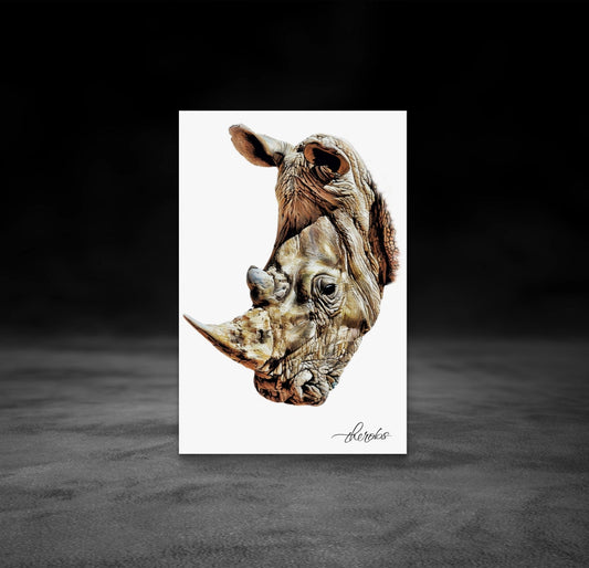 Rhino Canvas Print - HD Printing
