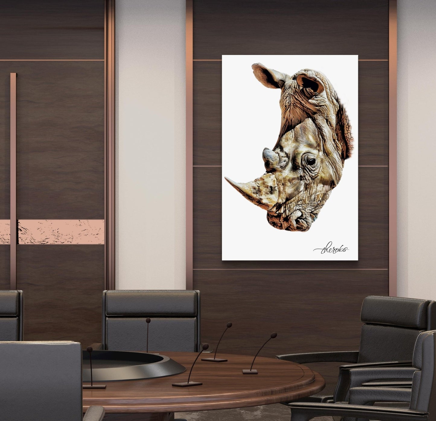 Rhino Canvas Print - HD Printing