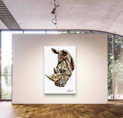 Rhino Canvas Print - HD Printing