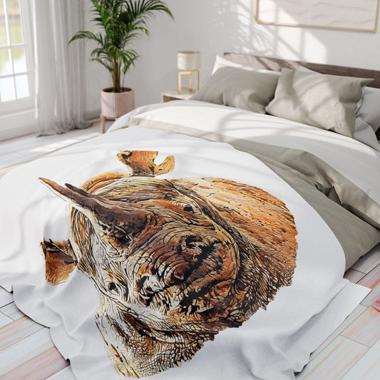 Rhino Cosy Arctic Fleece Blanket II - HD Printing