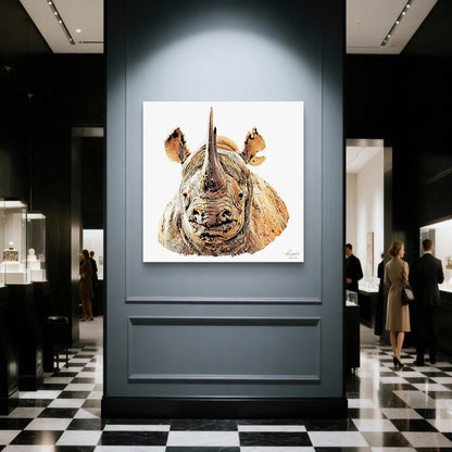 Rhino Fine Art Giclée Matte Poster II - HD Printing