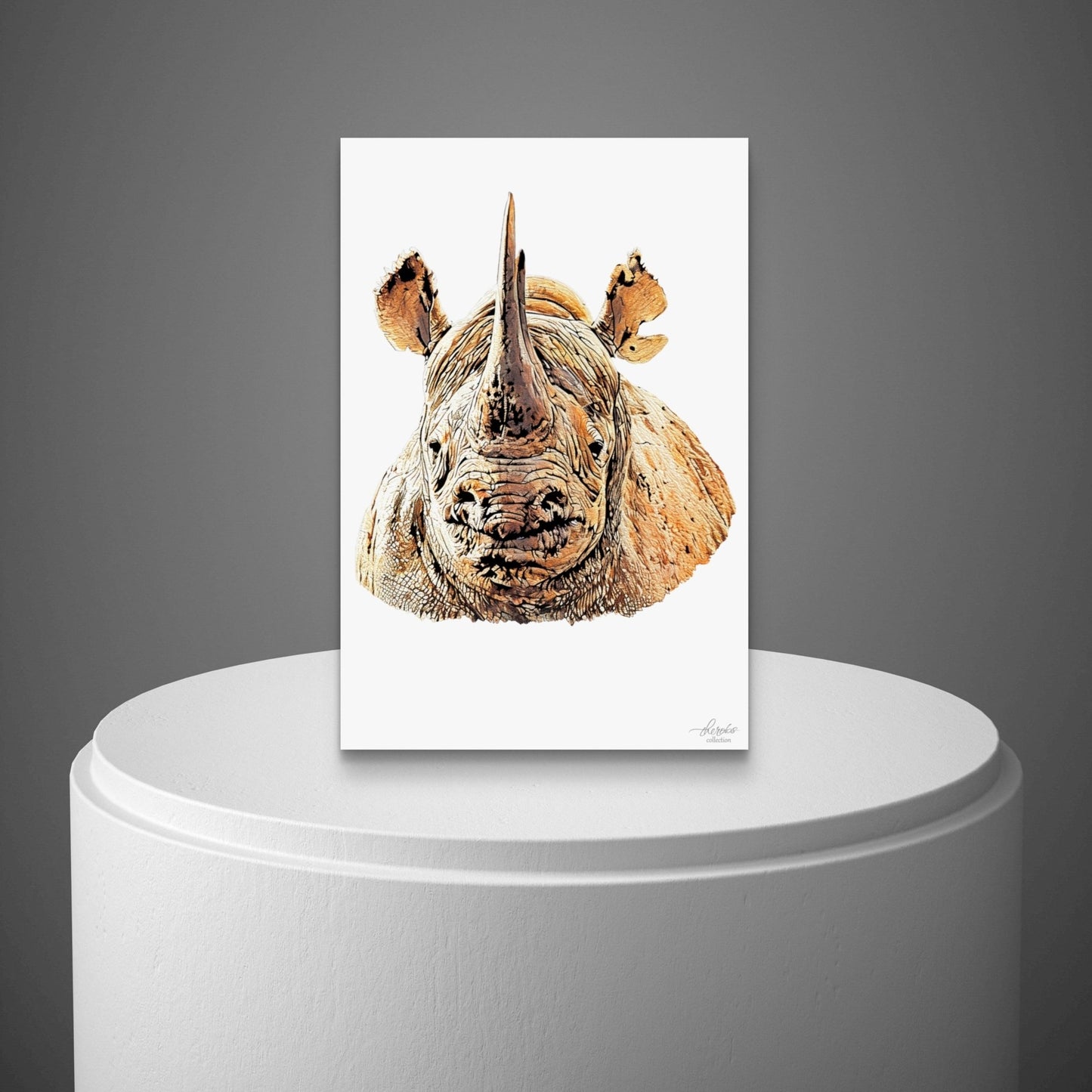 Rhino Fine Art Giclée Matte Poster II - HD Printing
