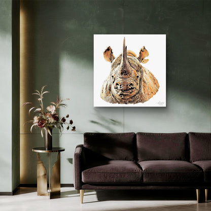 Rhino Fine Art Giclée Matte Poster II - HD Printing