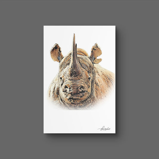 Rhino Fine Art Poster 2 - HD Printing