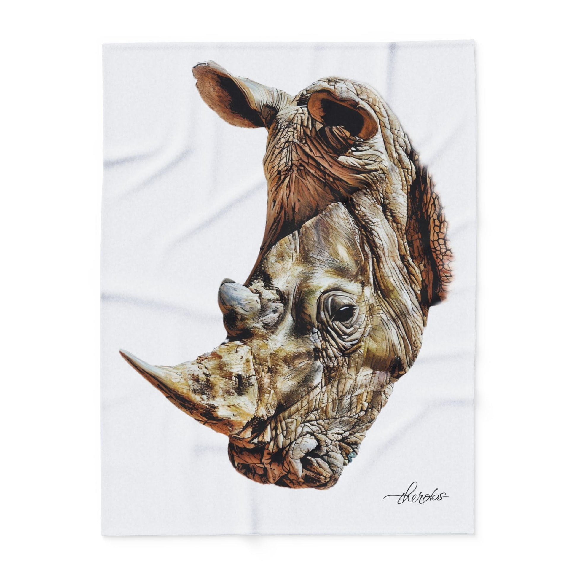 Rhino Fleece Blanket - HD Printing