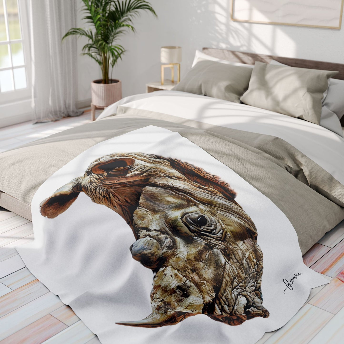 Rhino Fleece Blanket - HD Printing