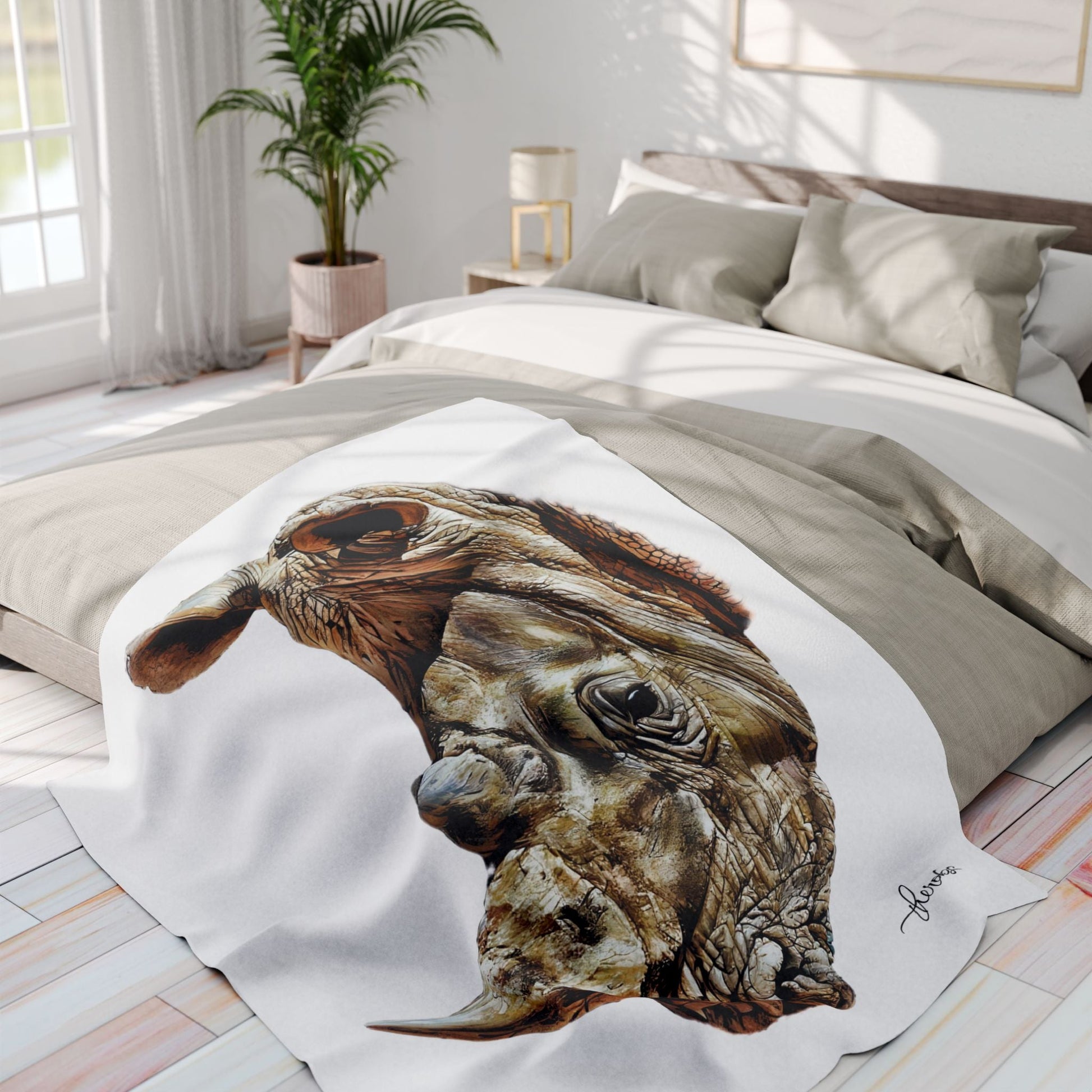 Rhino Fleece Blanket - HD Printing