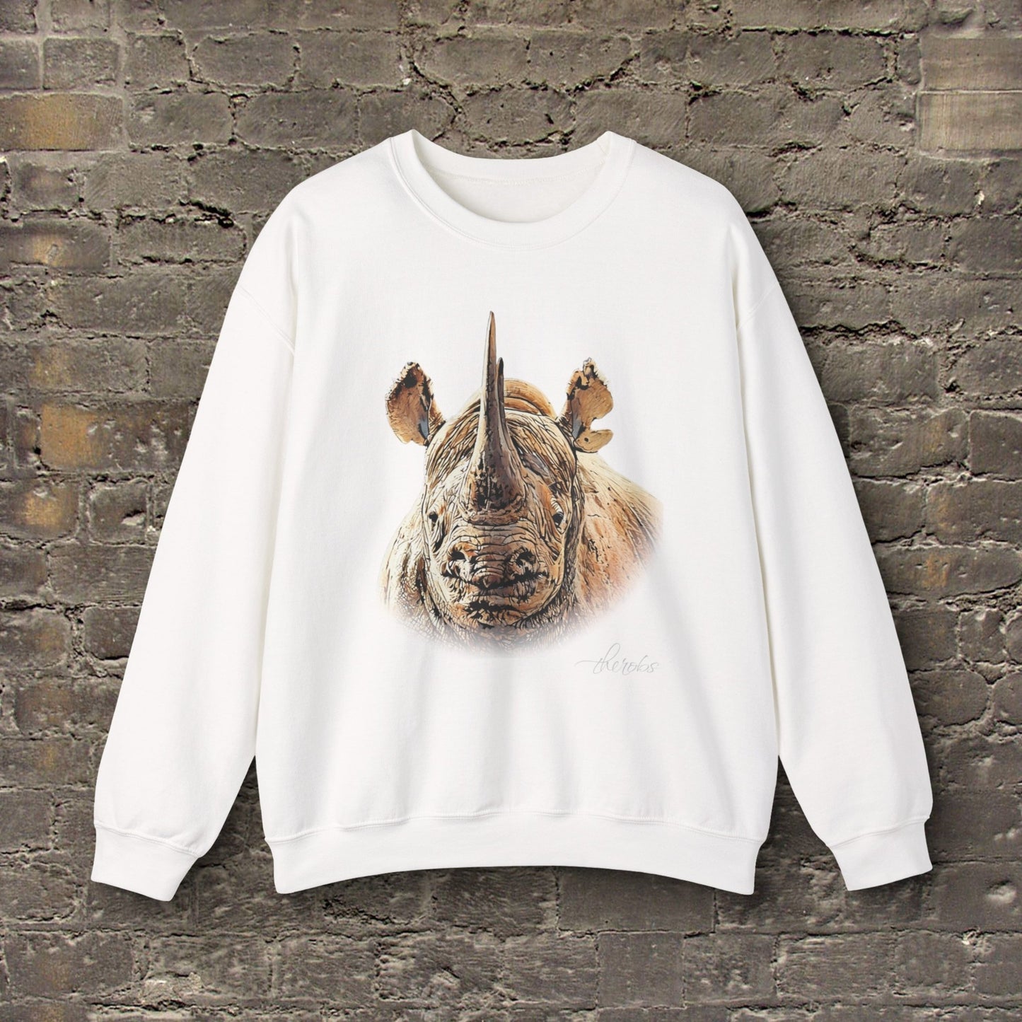 Rhino Heavy Unisex Sweatshirt II - HD Printing