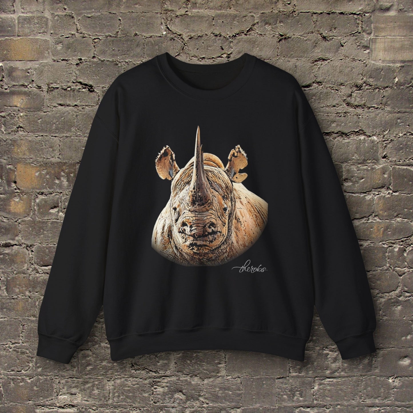 Rhino Heavy Unisex Sweatshirt II - HD Printing