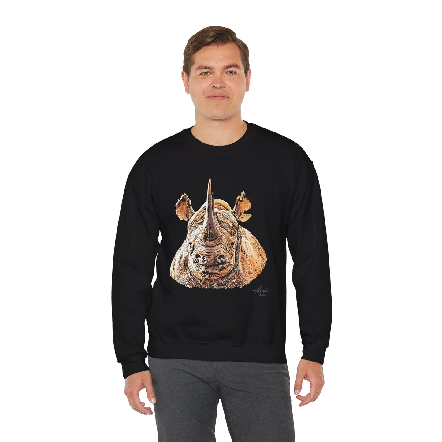Rhino Heavy Unisex Sweatshirt II - HD Printing