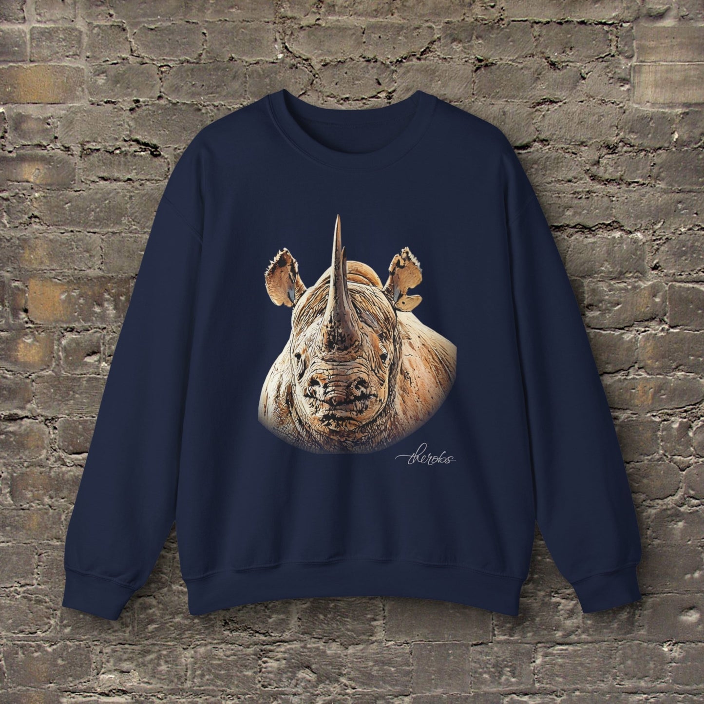 Rhino Heavy Unisex Sweatshirt II - HD Printing