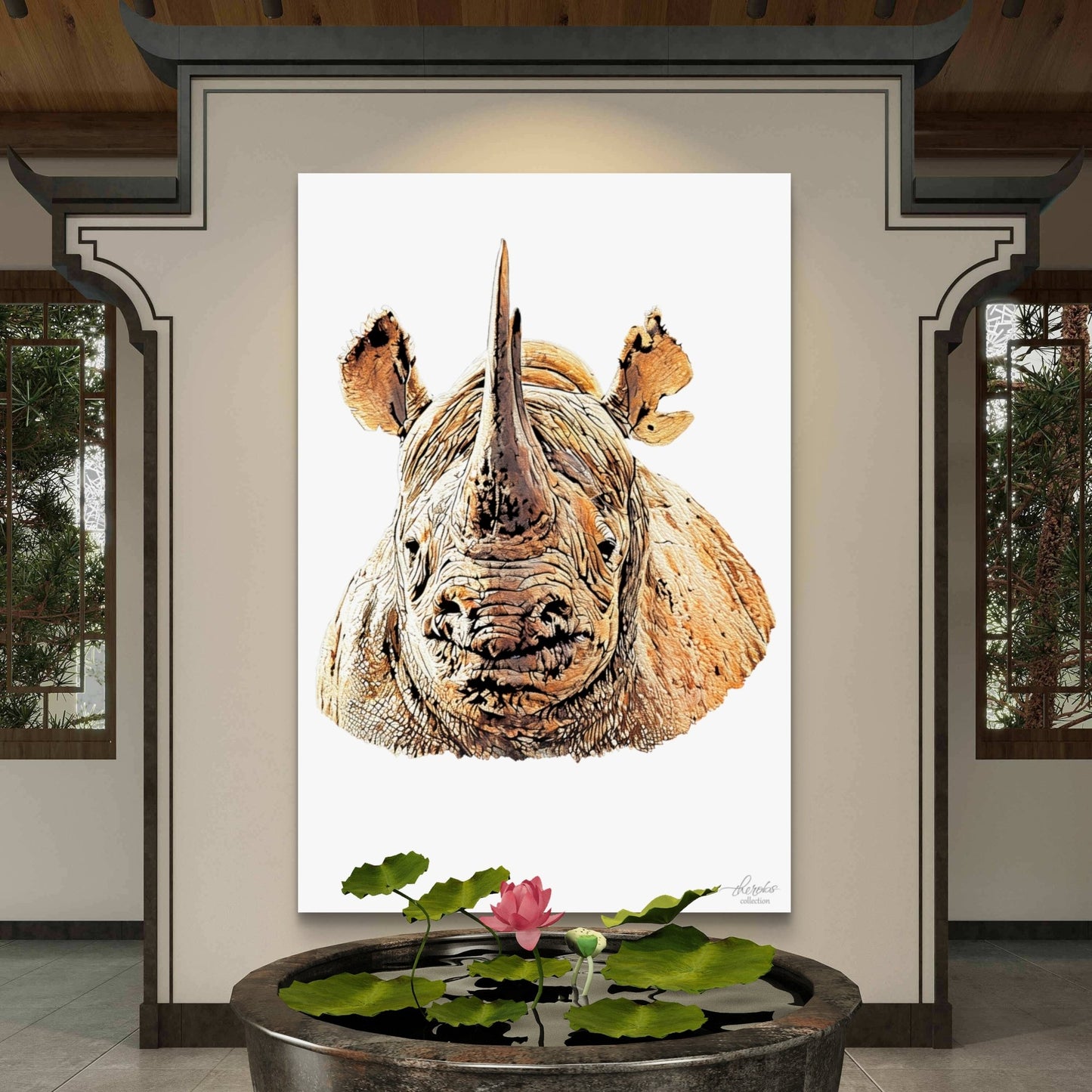Rhino Indoor & Outdoor HD Silk Poster II - HD Printing