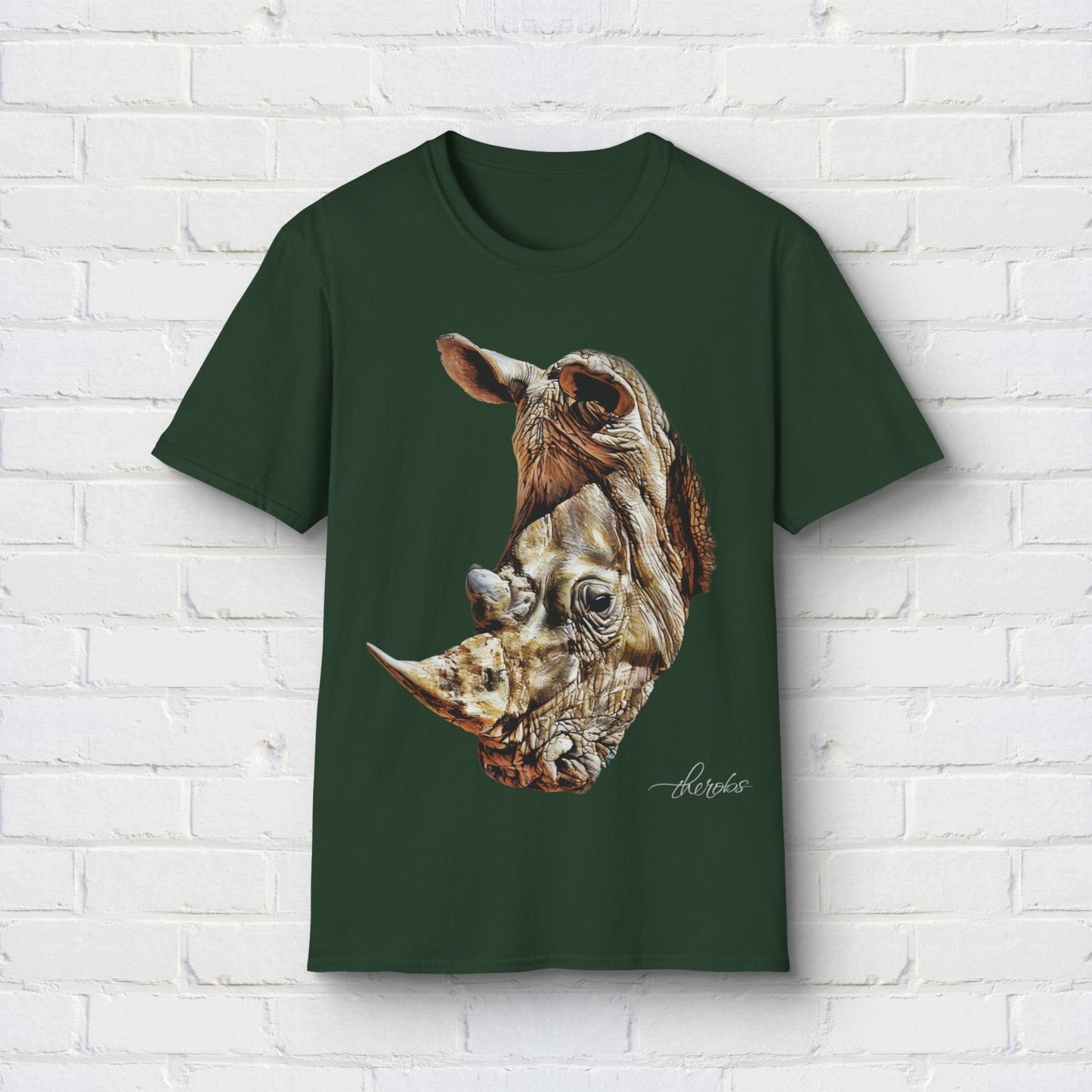 Rhino Unisex Cotton T-Shirt - HD Printing
