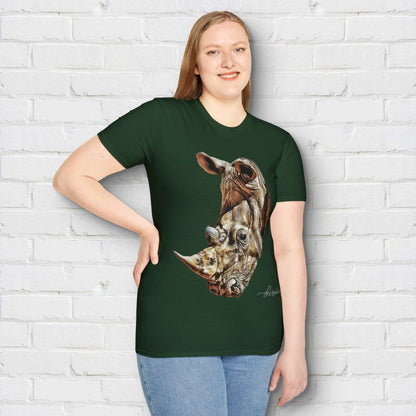 Rhino Unisex Cotton T-Shirt - HD Printing