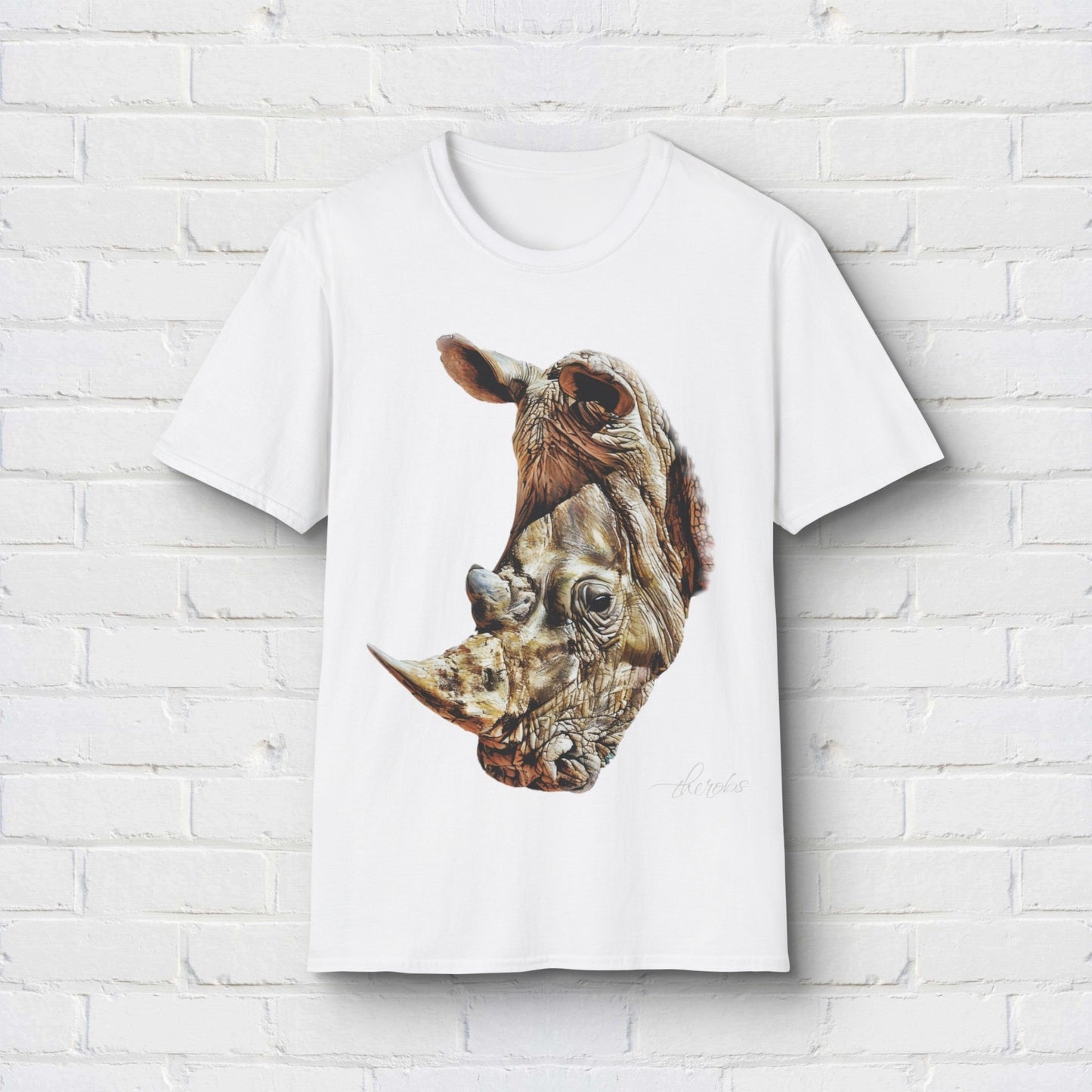 Rhino Unisex Cotton T-Shirt - HD Printing