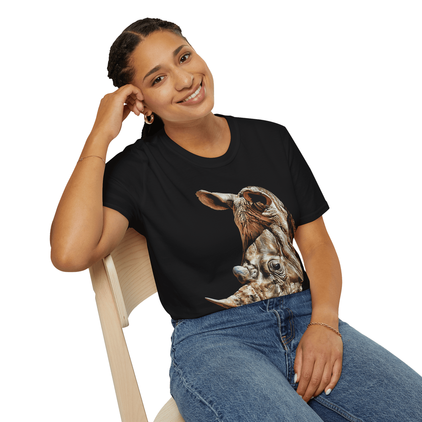 Rhino Unisex Cotton T-Shirt - HD Printing