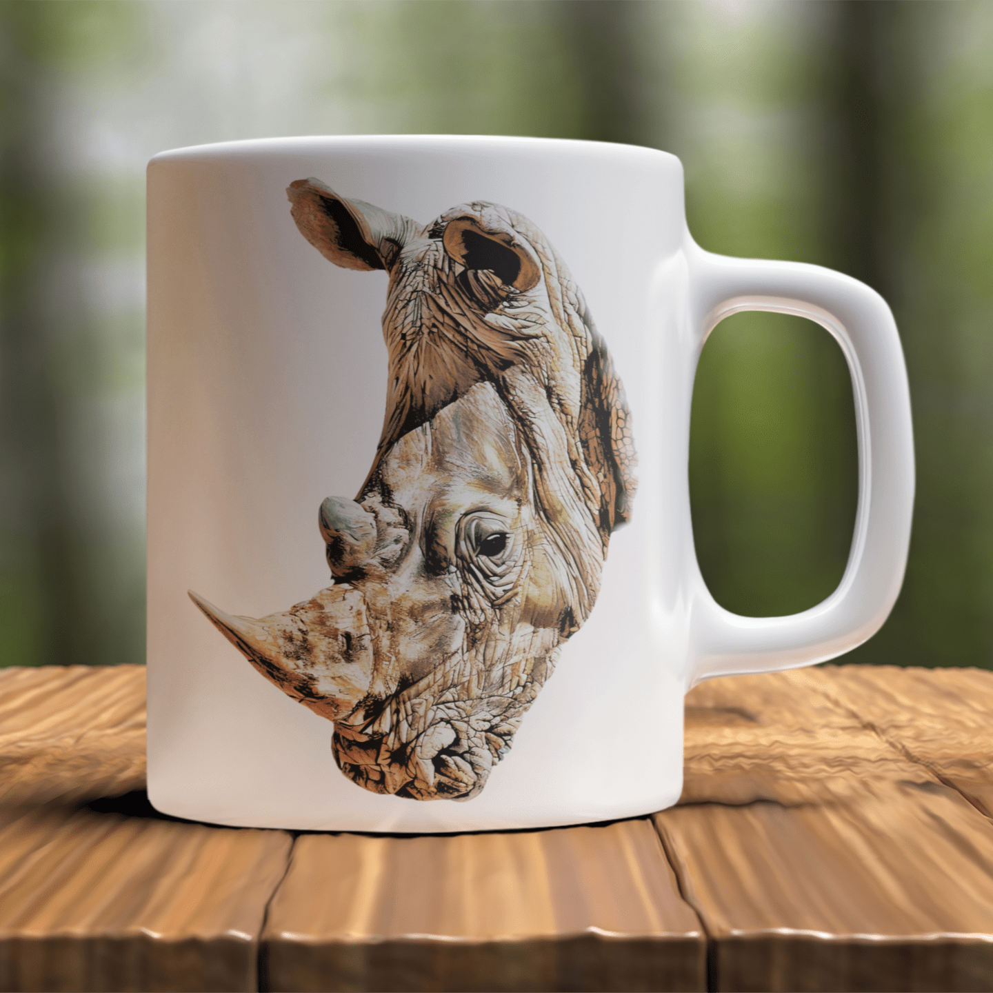Rhino White Ceramic 11oz Mug - HD Printing