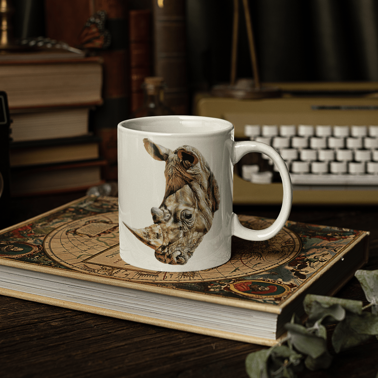 Rhino White Ceramic 11oz Mug - HD Printing