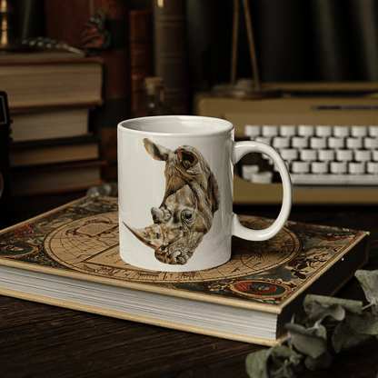 Rhino White Ceramic 11oz Mug - HD Printing