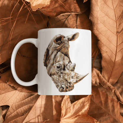 Rhino White Ceramic 11oz Mug - HD Printing