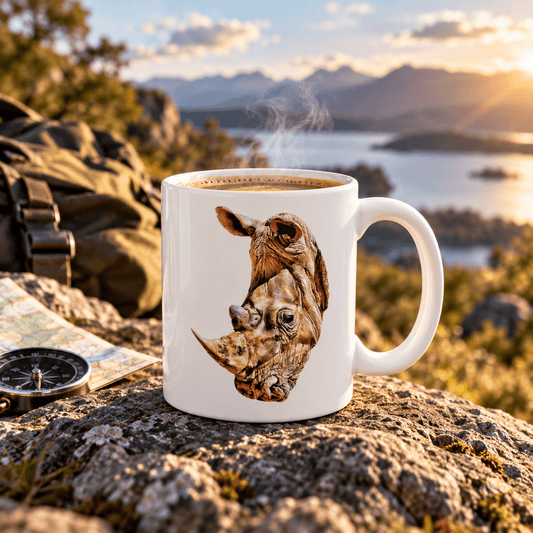 Rhino White Ceramic 11oz Mug - HD Printing