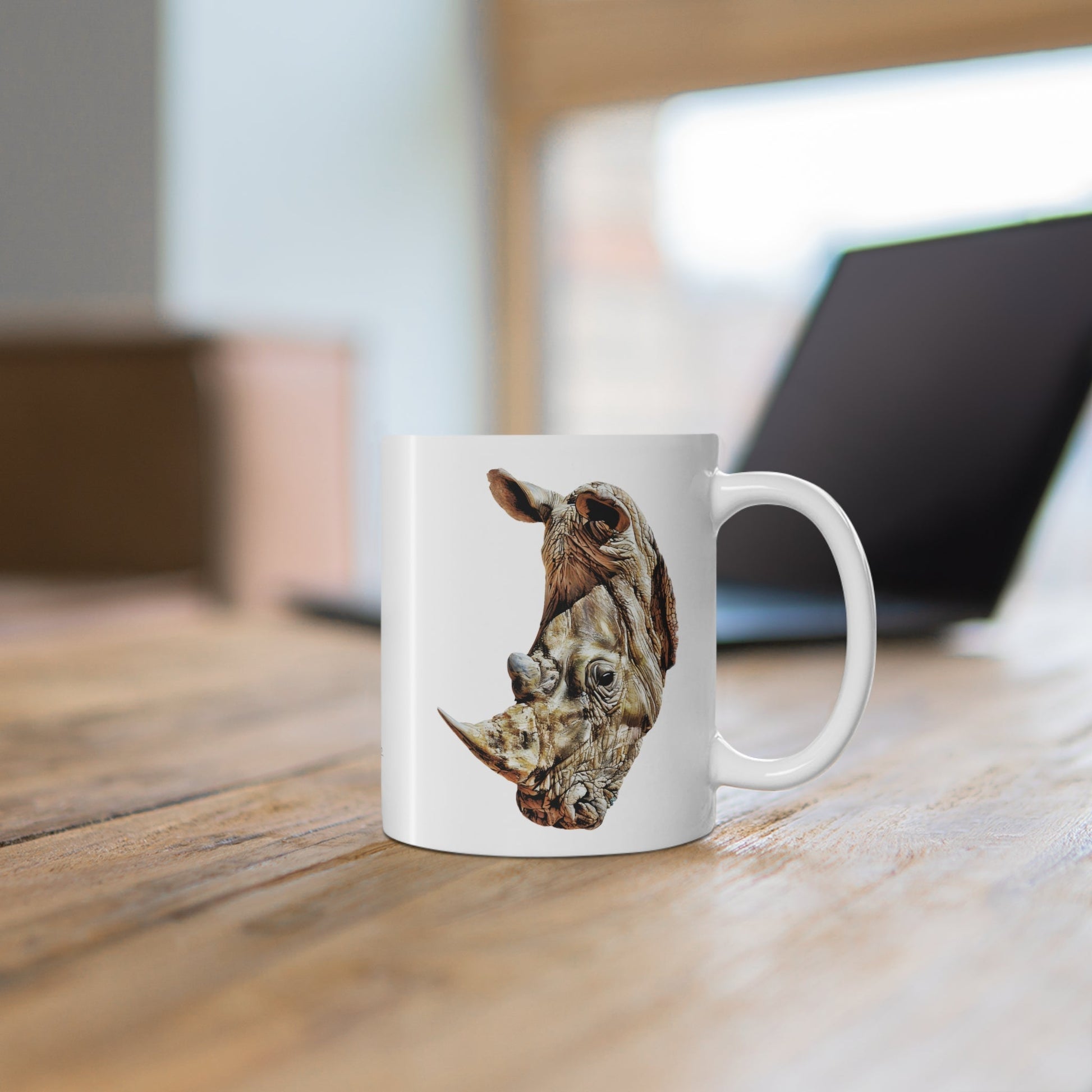 Rhino White Ceramic 11oz Mug - HD Printing