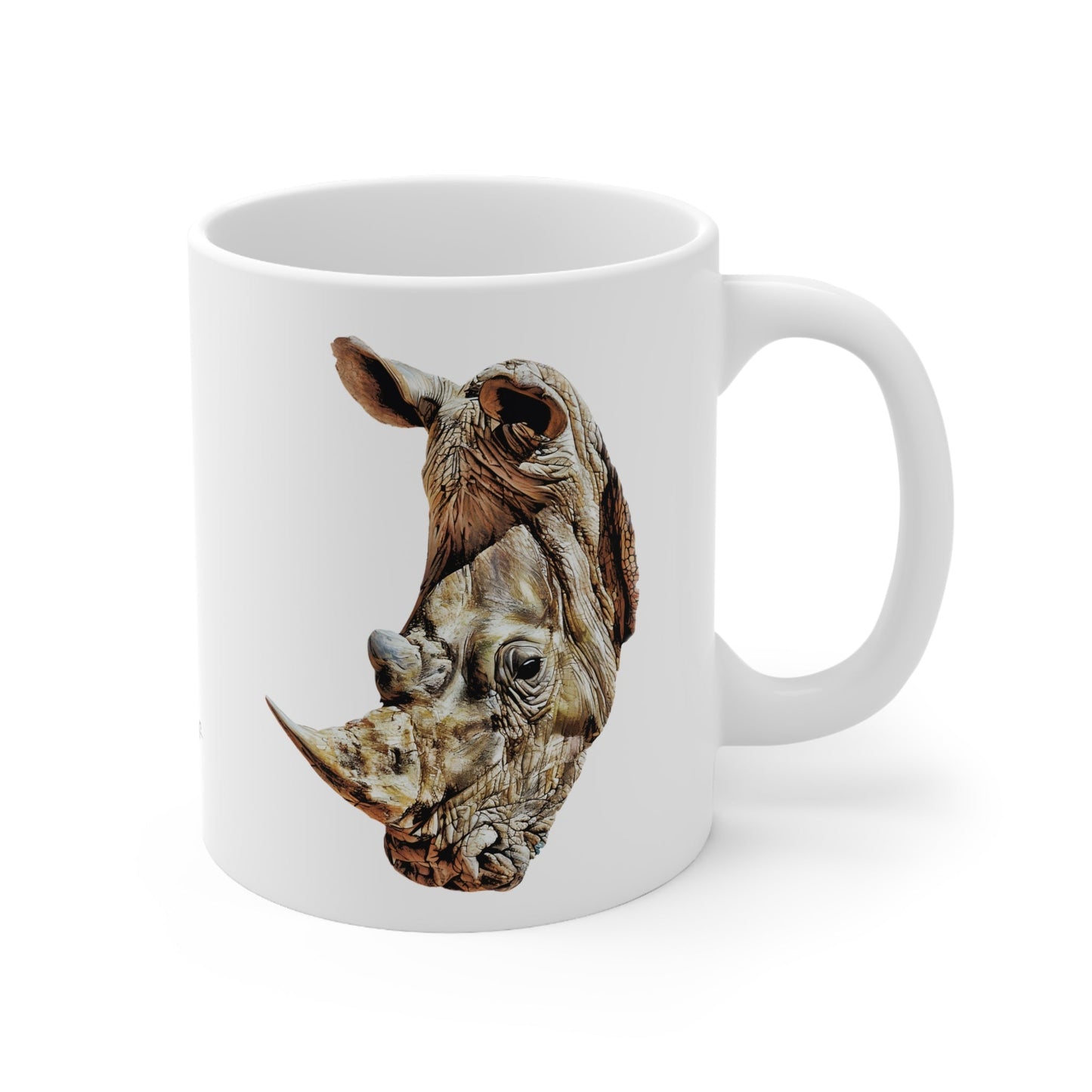Rhino White Ceramic 11oz Mug - HD Printing