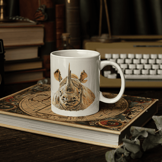 Rhino White Ceramic 11oz Mug II - HD Printing