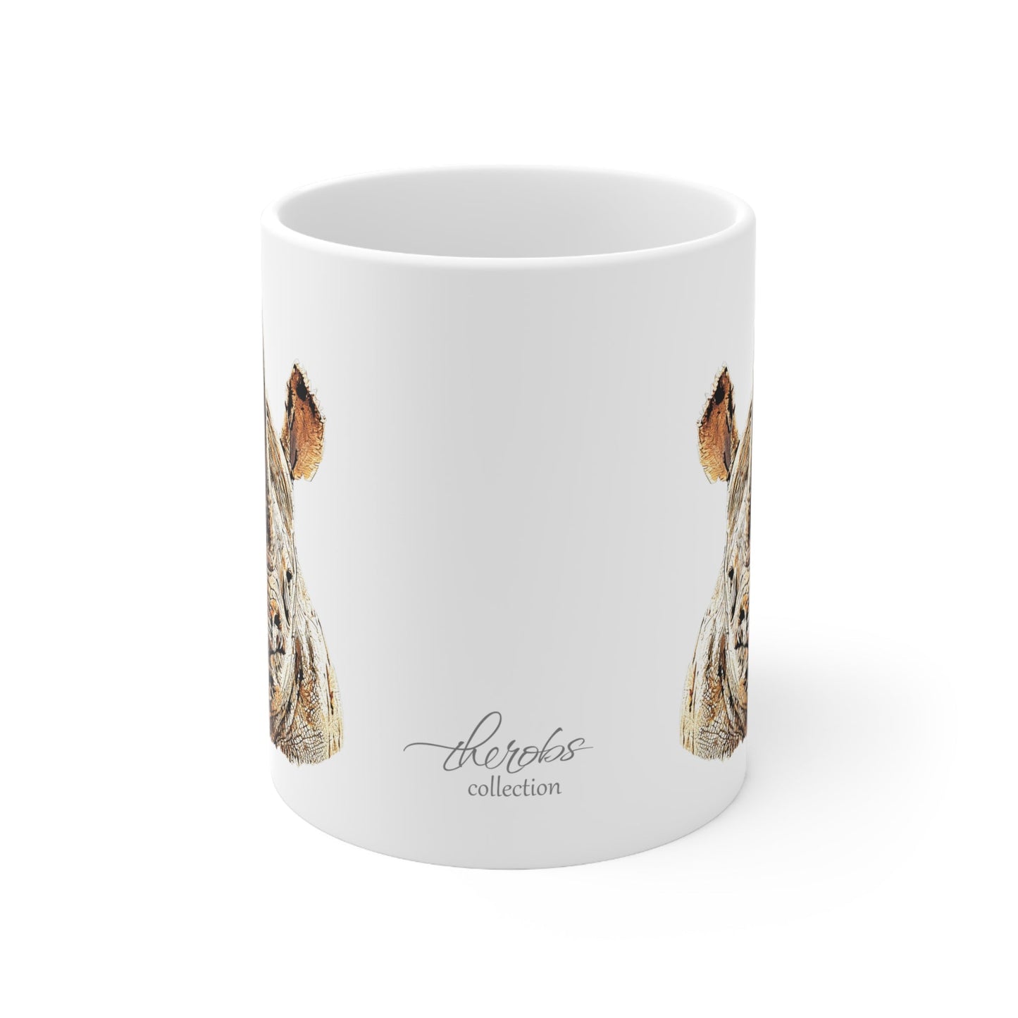 Rhino White Ceramic 11oz Mug II - HD Printing