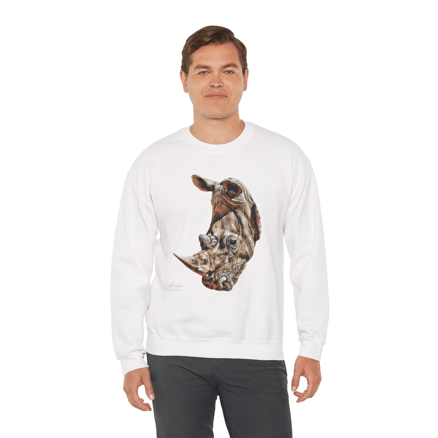 Rhinoceros Unisex Heavy Sweatshirt - HD Printing