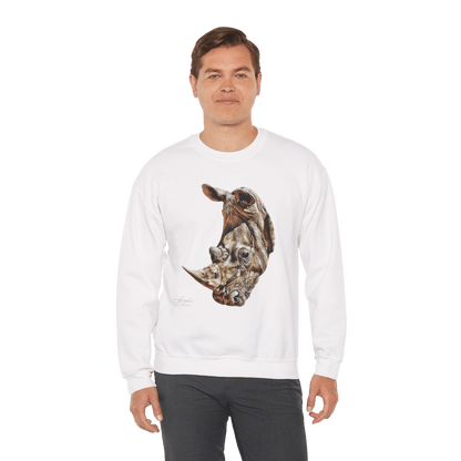 Rhinoceros Unisex Heavy Sweatshirt - HD Printing