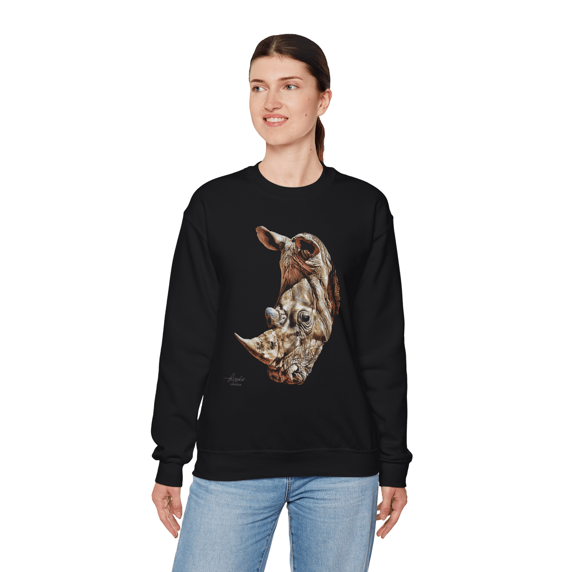 Rhinoceros Unisex Heavy Sweatshirt - HD Printing