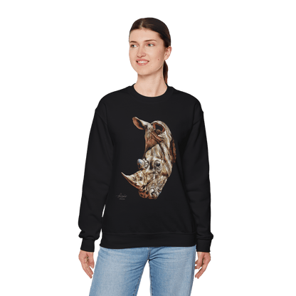 Rhinoceros Unisex Heavy Sweatshirt - HD Printing