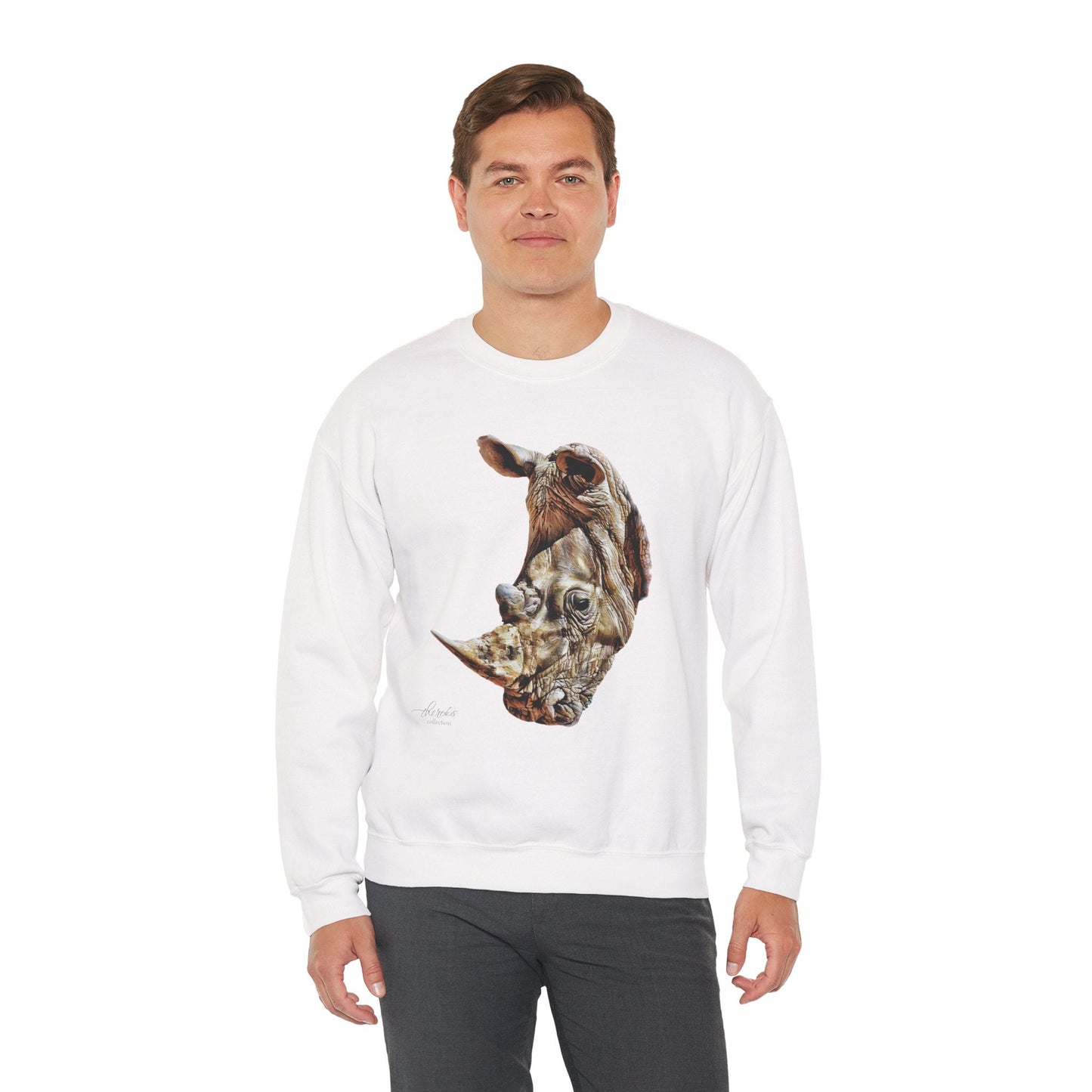 Rhinoceros Unisex Heavy Sweatshirt - HD Printing